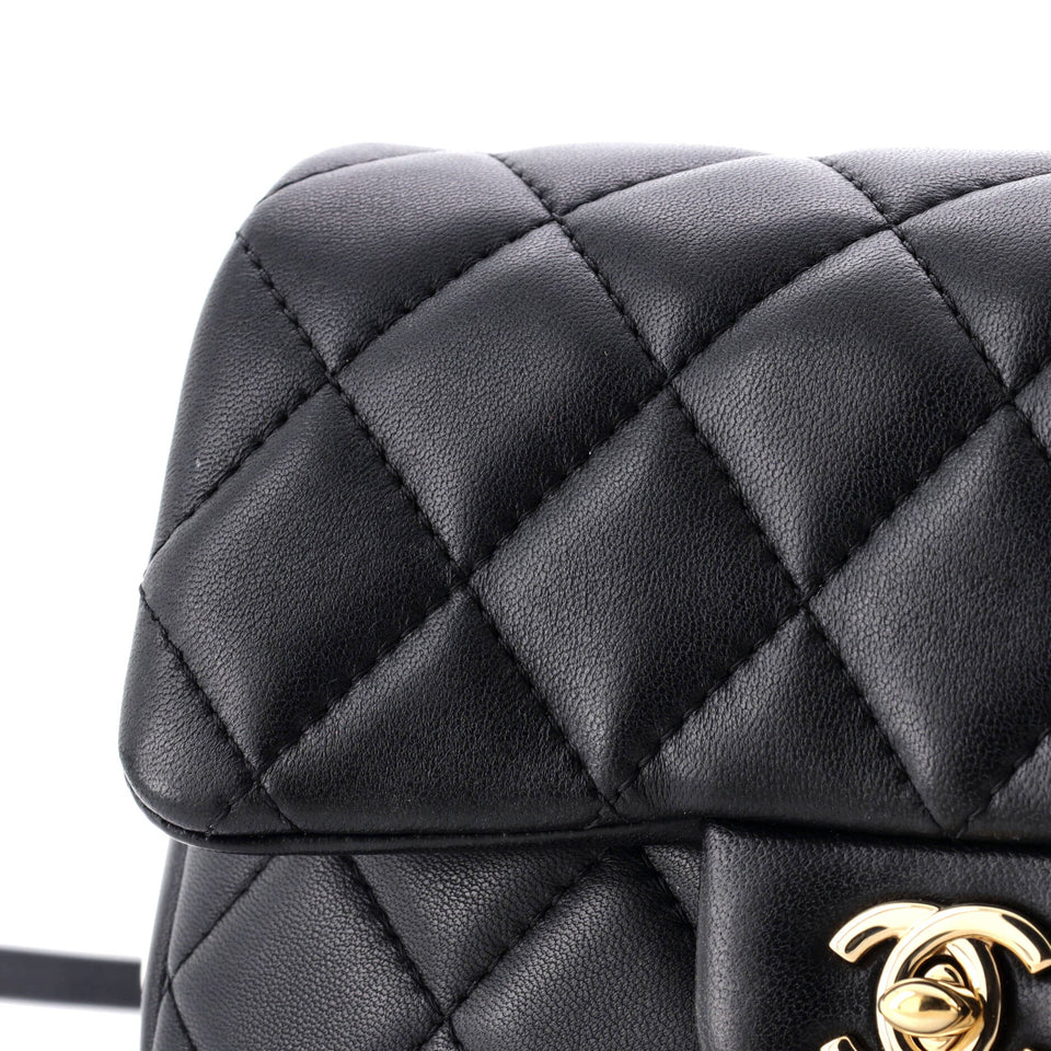 My Precious Pearls Chain Flap Bag Quilted Lambskin Medium