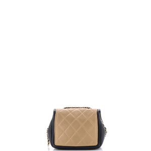 Graphic Flap Bag Quilted Calfskin Mini