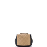 Graphic Flap Bag Quilted Calfskin Mini