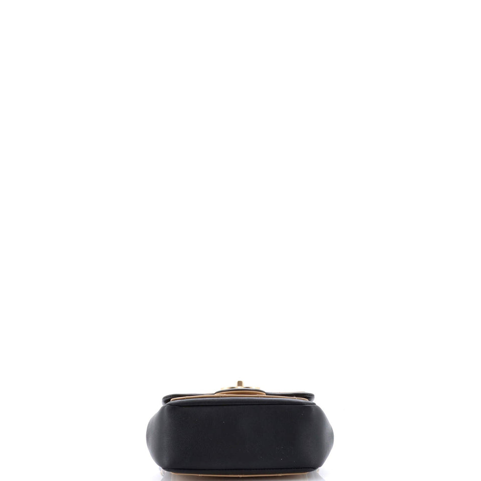 Graphic Flap Bag Quilted Calfskin Mini