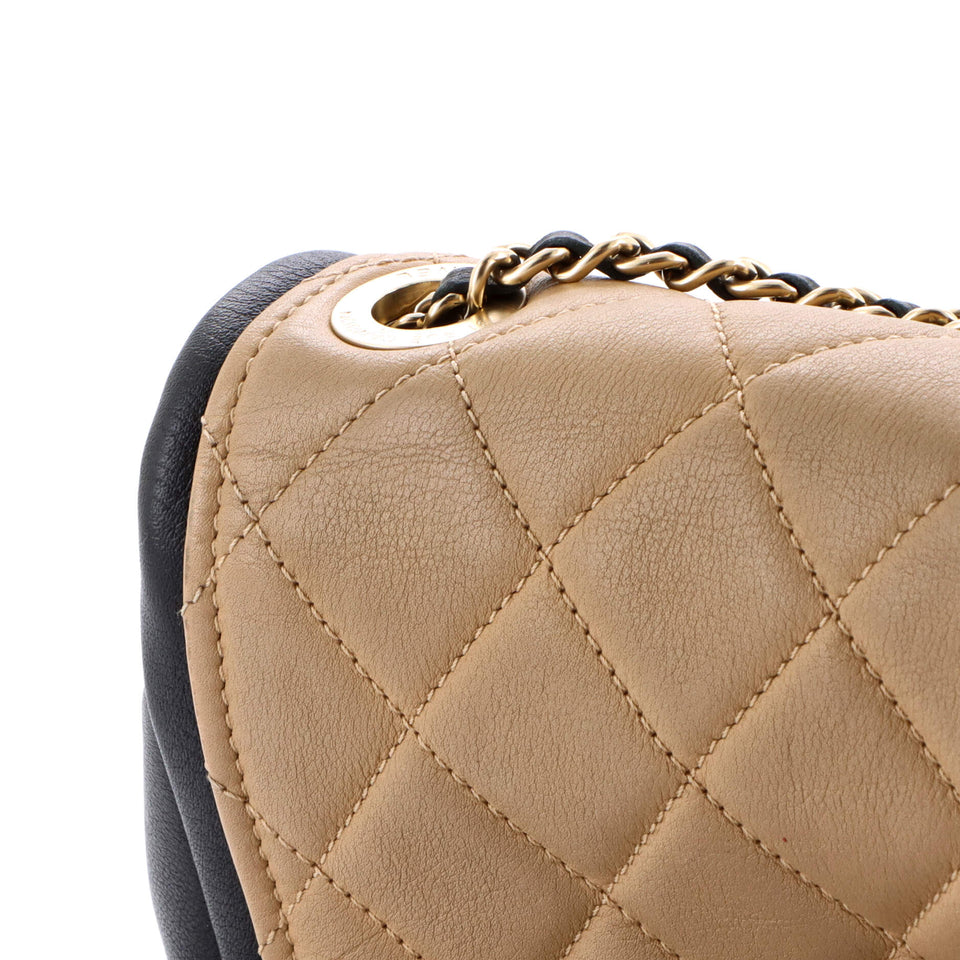 Graphic Flap Bag Quilted Calfskin Mini