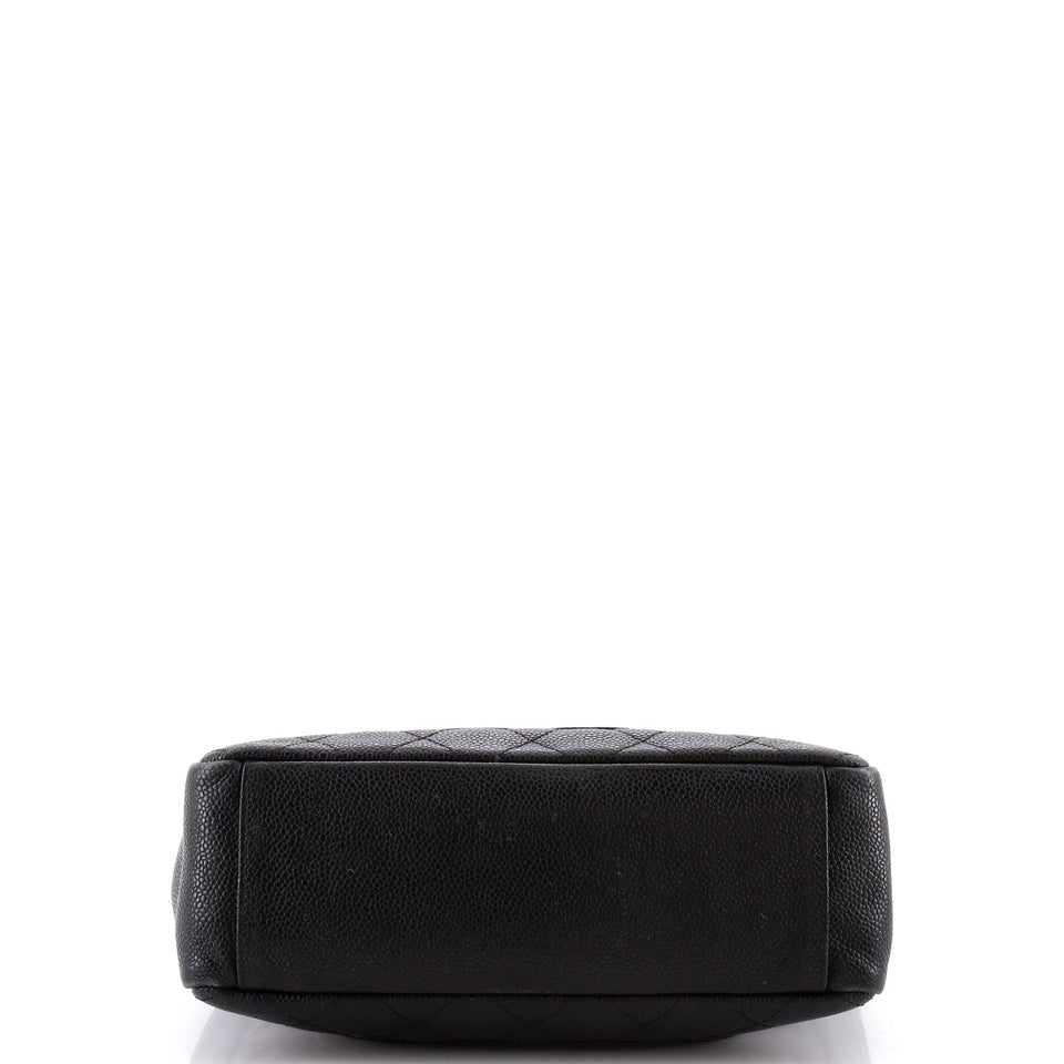 Petite Shopping Tote Quilted Caviar