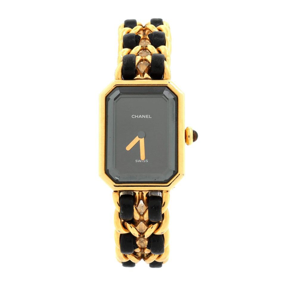 Premiere Rock Quartz Watch Plated Metal and Leather 20