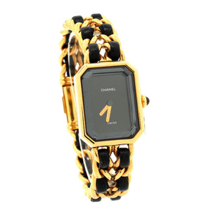 Premiere Rock Quartz Watch Plated Metal and Leather 20