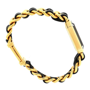 Premiere Rock Quartz Watch Plated Metal and Leather 20