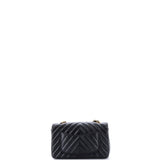 Classic Single Flap Bag Chevron Iridescent Crumpled Calfskin Mini