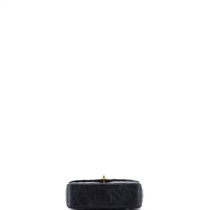 Classic Single Flap Bag Chevron Iridescent Crumpled Calfskin Mini