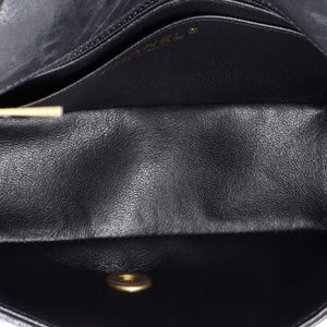 Classic Single Flap Bag Chevron Iridescent Crumpled Calfskin Mini