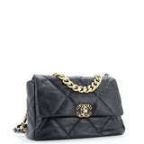 19 Flap Bag Quilted Leather Maxi