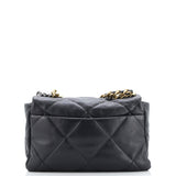 19 Flap Bag Quilted Leather Maxi