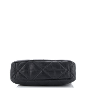 19 Flap Bag Quilted Leather Maxi