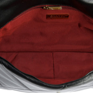19 Flap Bag Quilted Leather Maxi