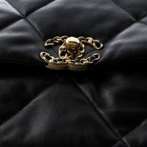 19 Flap Bag Quilted Leather Maxi