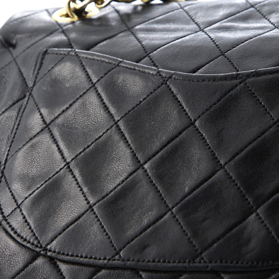 Vintage Classic Double Flap Bag Quilted Lambskin Small