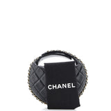 Chain Around Hobo Pouch Quilted Lambskin Mini