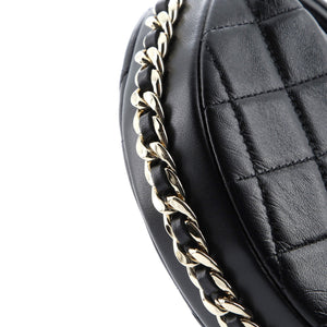 Chain Around Hobo Pouch Quilted Lambskin Mini