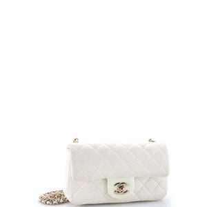 Pearl Crush Flap Bag Quilted Lambskin Mini
