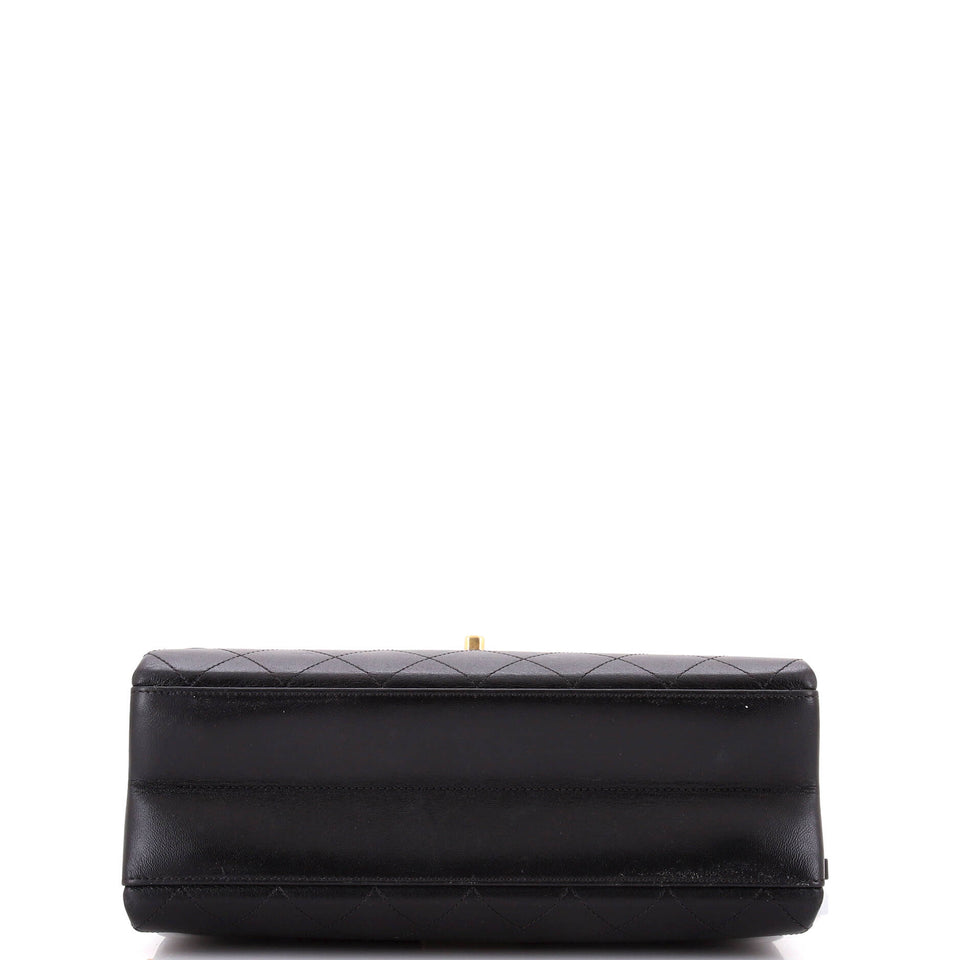 Coco Luxe Flap Bag Quilted Calfskin Medium