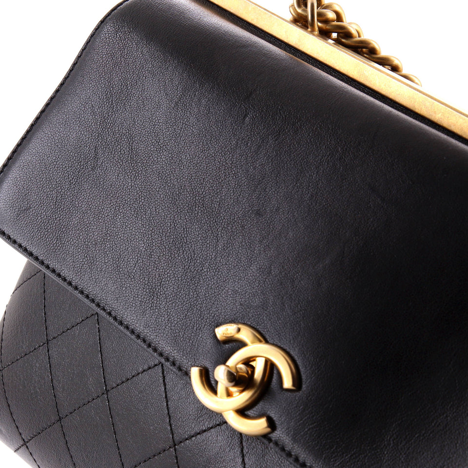 Coco Luxe Flap Bag Quilted Calfskin Medium