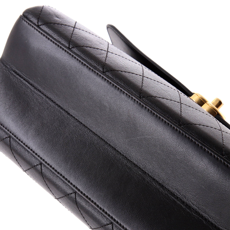 Coco Luxe Flap Bag Quilted Calfskin Medium