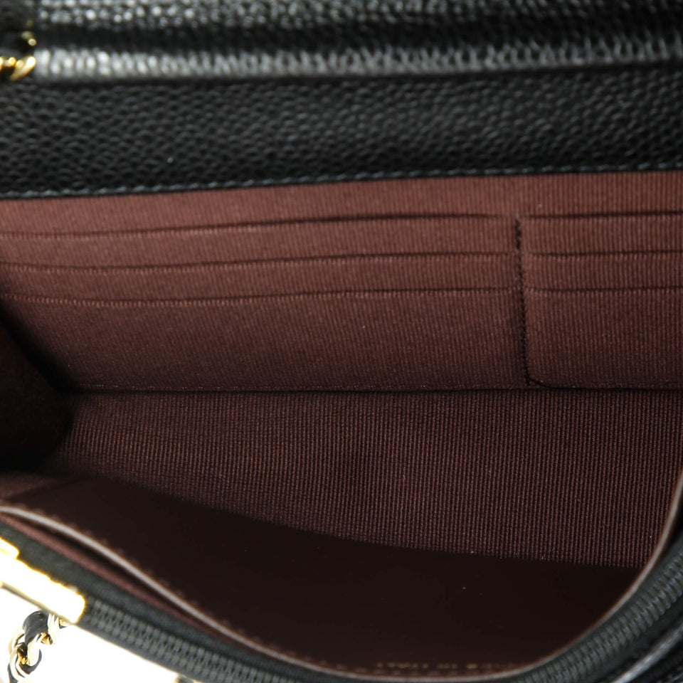 Wallet on Chain Quilted Caviar