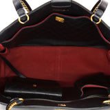 Chain Strap Shopping Tote Quilted Calfskin Large