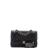 Classic Double Flap Bag Quilted Caviar Small