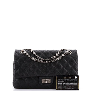 Reissue 2.55 Flap Bag Quilted Caviar 225