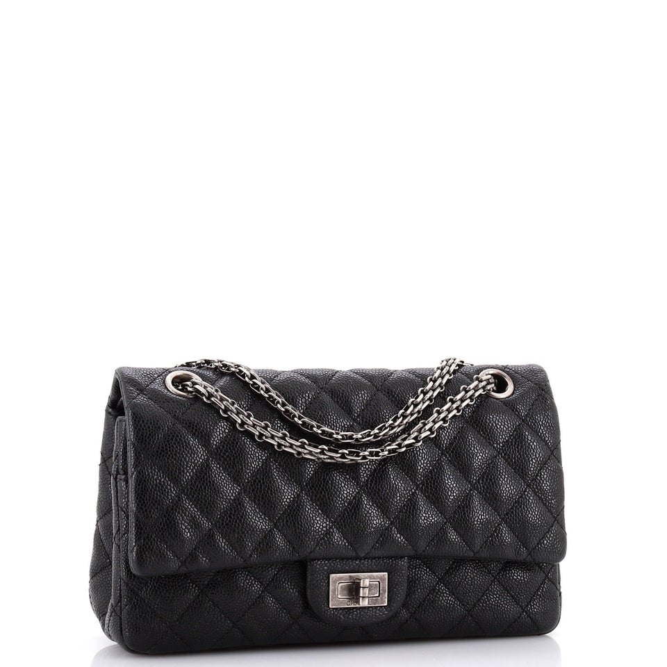 Reissue 2.55 Flap Bag Quilted Caviar 225