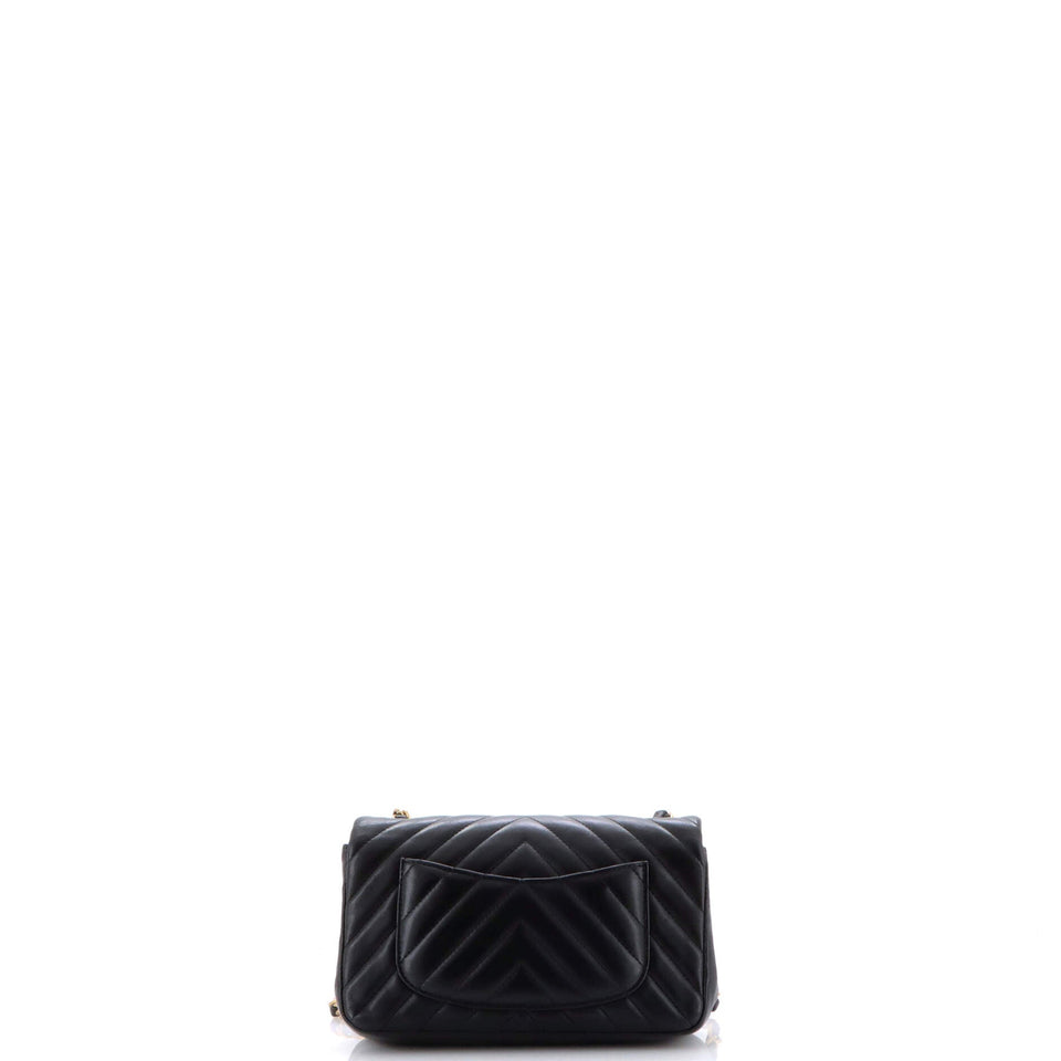 Classic Single Flap Bag Chevron Lambskin Mini