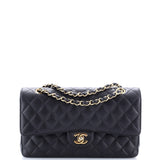 Classic Double Flap Bag Quilted Caviar Medium