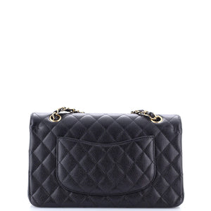 Classic Double Flap Bag Quilted Caviar Medium