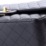 Classic Double Flap Bag Quilted Caviar Medium