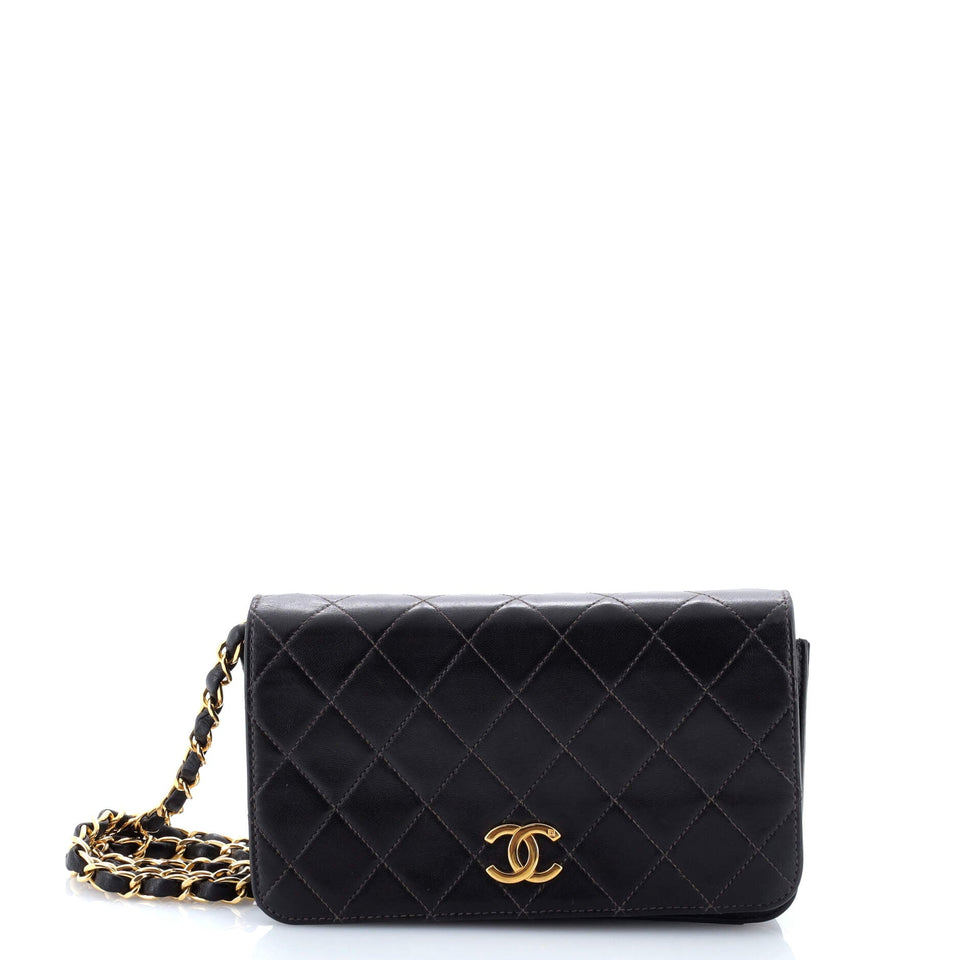 Vintage Full Flap Bag Quilted Lambskin Mini