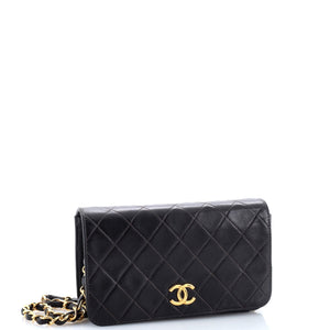 Vintage Full Flap Bag Quilted Lambskin Mini