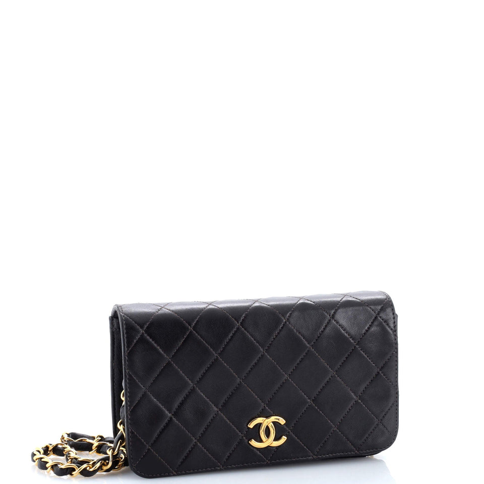 Vintage Full Flap Bag Quilted Lambskin Mini