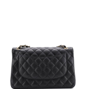 Classic Double Flap Bag Quilted Caviar Jumbo