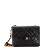 Vintage Square Classic Flap Bag Quilted Lambskin Small