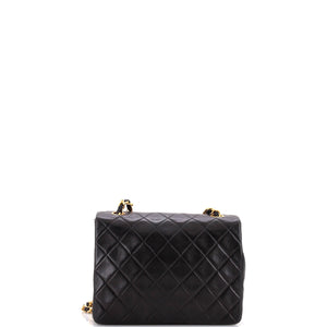 Vintage Square Classic Flap Bag Quilted Lambskin Small