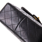 Vintage Square Classic Flap Bag Quilted Lambskin Small
