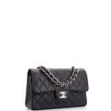 Vintage Classic Double Flap Bag Quilted Caviar Small