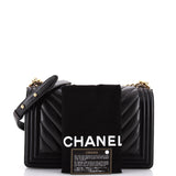 Boy Flap Bag Chevron Lambskin New Medium