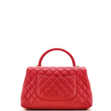 Coco Top Handle Bag Quilted Caviar Small