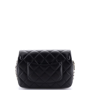 My Precious Pearls Chain Flap Bag Quilted Lambskin Medium