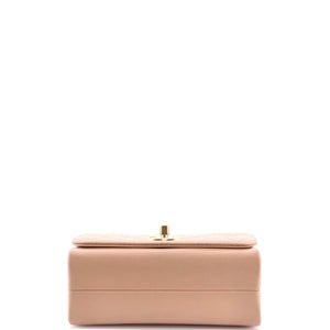Pearl Boy Chain Flap Bag Quilted Calfskin Mini