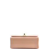 Pearl Boy Chain Flap Bag Quilted Calfskin Mini