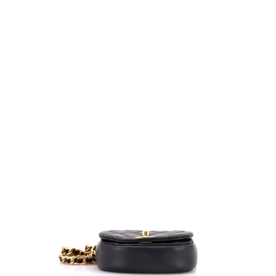 Coco Mail Clutch with Chain Quilted Calfskin Mini