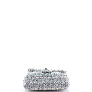 Classic Single Flap Bag Quilted Tweed and Ribbon Mini