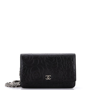 Wallet on Chain Camellia Lambskin