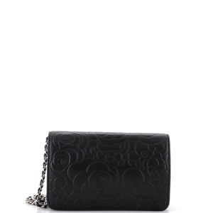 Wallet on Chain Camellia Lambskin